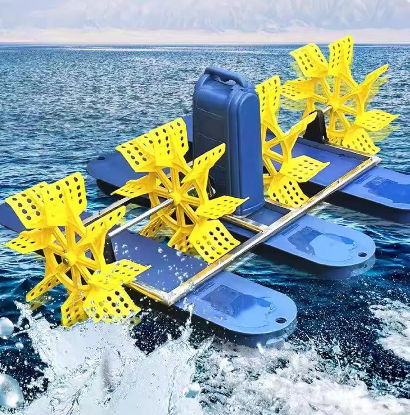 碧水清波，驅動未來：南京藍寶石太陽能水車曝氣機